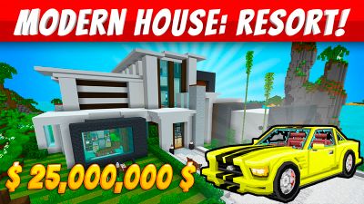 Modern House Resort on the Minecraft Marketplace by Voxel Blocks