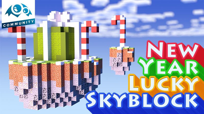 New Year Lucky Skyblock on the Minecraft Marketplace by Monster Egg Studios