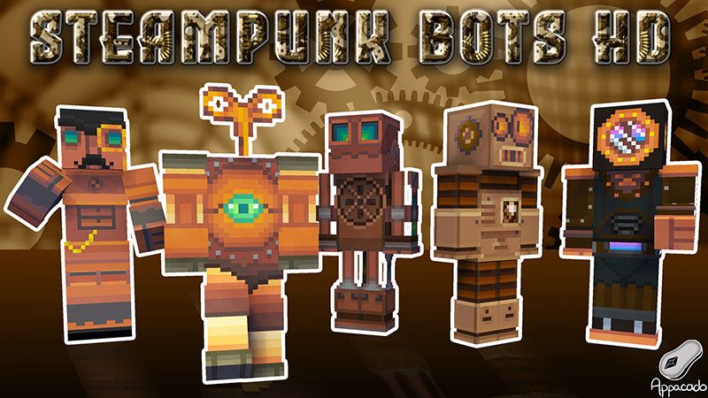 Steampunk Bots HD on the Minecraft Marketplace by Appacado