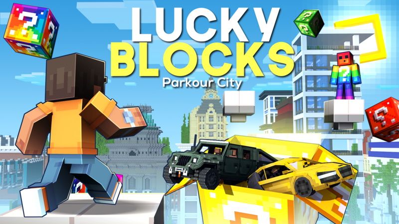 Lucky Block Parkour City on the Minecraft Marketplace by 100Media Lucky Block Parkour City on the Minecraft Marketplace by 100Media