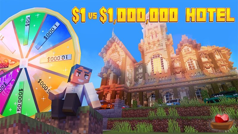 1 vs 1000000 Hotel on the Minecraft Marketplace by Lifeboat