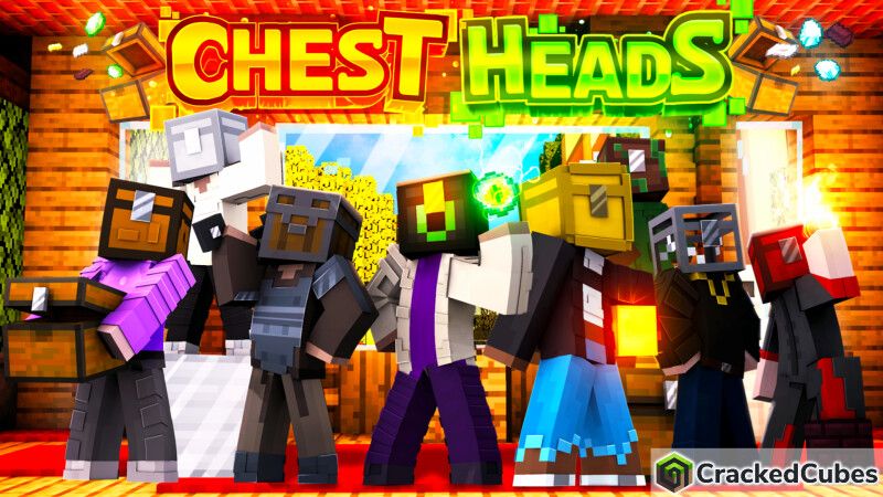 Chest Heads on the Minecraft Marketplace by CrackedCubes Chest Heads on the Minecraft Marketplace by CrackedCubes