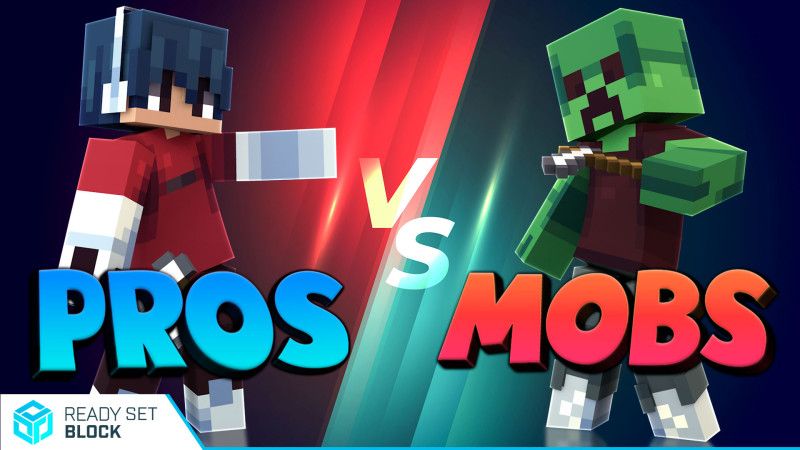 Pros VS Mobs on the Minecraft Marketplace by Ready, Set, Block!