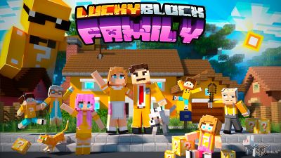 Luckyblock Family on the Minecraft Marketplace by Owls Cubed