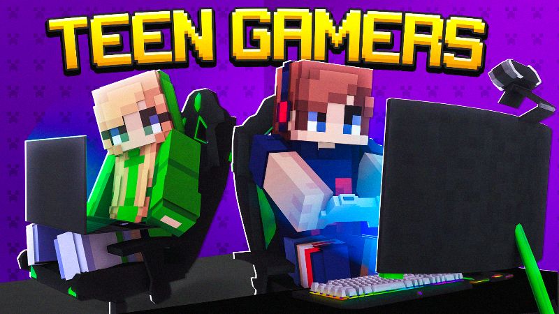 Teen Gamers on the Minecraft Marketplace by Sapphire Studios Teen Gamers on the Minecraft Marketplace by Sapphire Studios