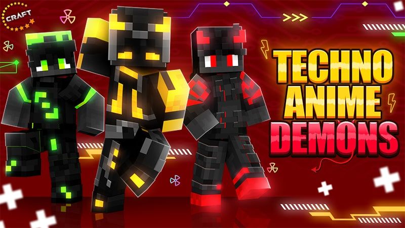 Techno Anime Demons on the Minecraft Marketplace by The Craft Stars Techno Anime Demons on the Minecraft Marketplace by The Craft Stars