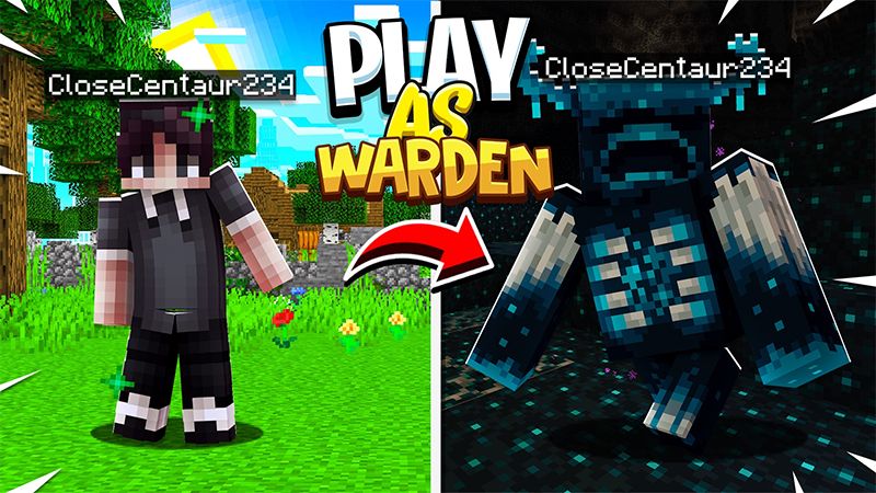 Play As Warden on the Minecraft Marketplace by Giggle Block Studios