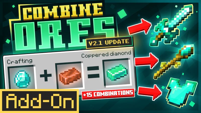 COMBINE ORES AddOn on the Minecraft Marketplace by Red Eagle Studios