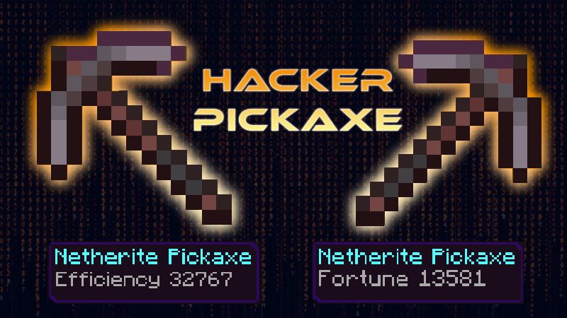 Hacker Pickaxe on the Minecraft Marketplace by 4KS Studios Hacker Pickaxe on the Minecraft Marketplace by 4KS Studios