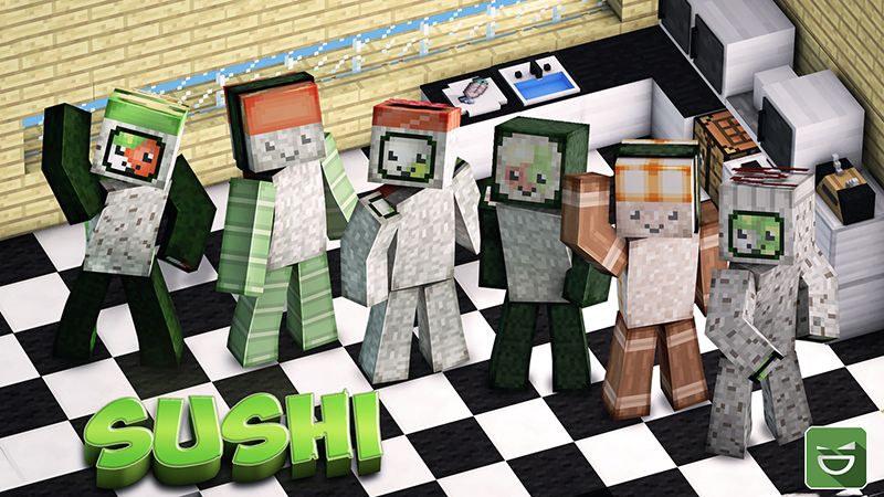 Sushi by Giggle Block Studios (Minecraft Skin Pack) - Minecraft ...