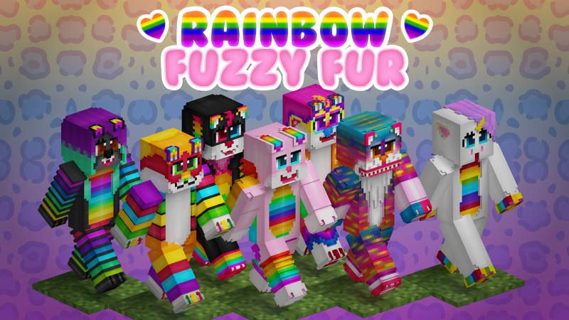 Rainbow Fuzzy Fur