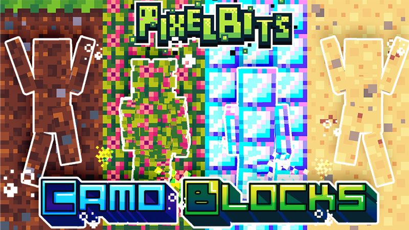 Camo Blocks  Pixel Bits on the Minecraft Marketplace by Ninja Squirrel Gaming