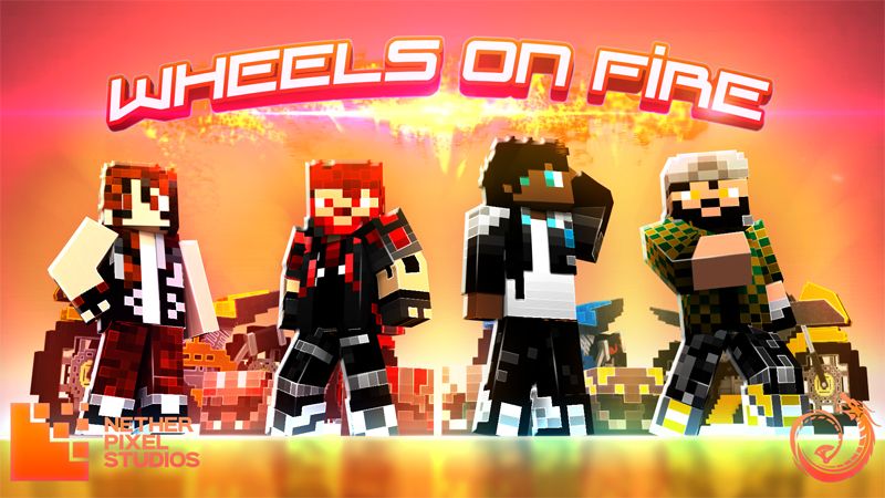 Wheels on Fire on the Minecraft Marketplace by Netherpixel Wheels on Fire on the Minecraft Marketplace by Netherpixel