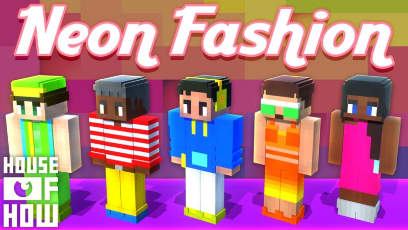 Neon Fashion on the Minecraft Marketplace by House of How Neon Fashion on the Minecraft Marketplace by House of How