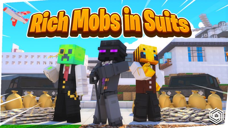 Rich Mobs in suits on the Minecraft Marketplace by UnderBlocks Studios