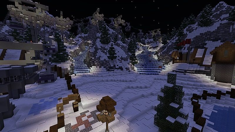 Snowy Slopes Ski Resort by Razzleberries