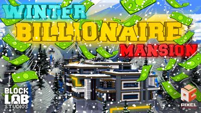 Winter Billionaire Mansion on the Minecraft Marketplace by BLOCKLAB Studios Winter Billionaire Mansion on the Minecraft Marketplace by BLOCKLAB Studios