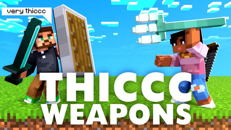 Thicc Weapons on the Minecraft Marketplace by Maca Designs Thicc Weapons on the Minecraft Marketplace by Maca Designs