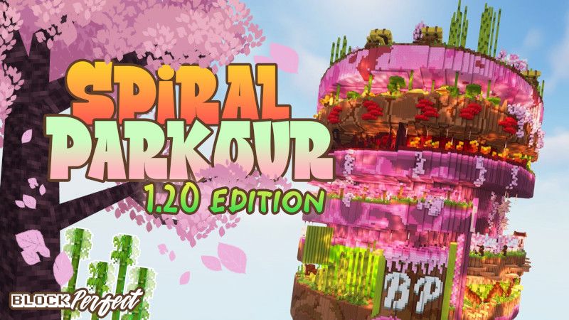 Spiral Parkour 120 Edition on the Minecraft Marketplace by Block Perfect Studios