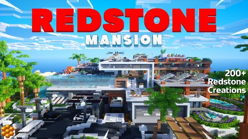 Redstone Mansion on the Minecraft Marketplace by Vertexcubed