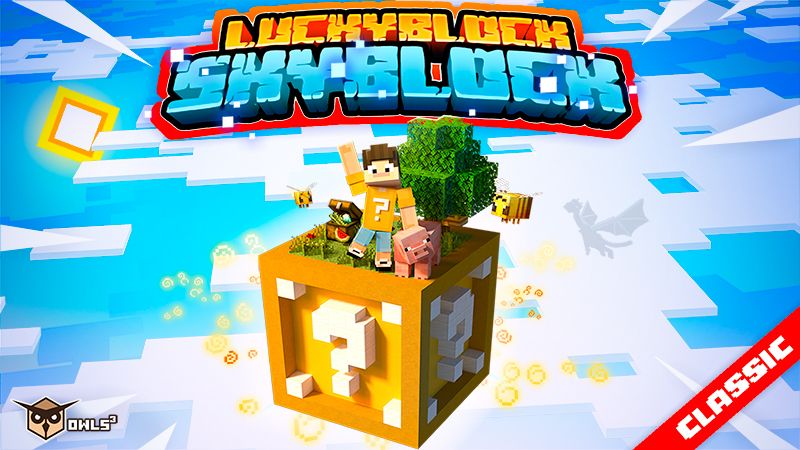 Skyblock Luckyblock on the Minecraft Marketplace by Owls Cubed Skyblock Luckyblock on the Minecraft Marketplace by Owls Cubed