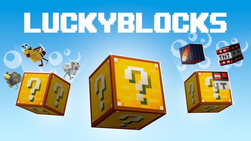 Lucky Blocks on the Minecraft Marketplace by Cubed Creations Lucky Blocks on the Minecraft Marketplace by Cubed Creations