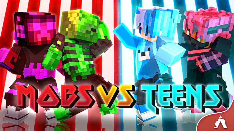 Mobs VS Teens on the Minecraft Marketplace by Atheris Games