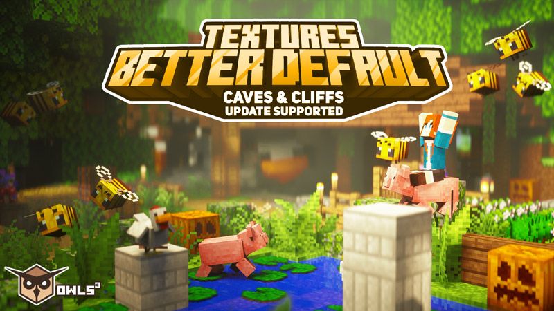 Better Default Textures on the Minecraft Marketplace by Owls Cubed