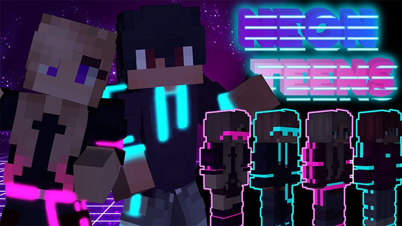 Neon Teens on the Minecraft Marketplace by AquaStudio Neon Teens on the Minecraft Marketplace by AquaStudio
