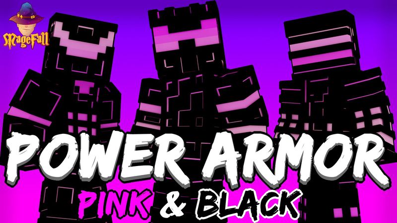 Power Armor Pink  Black on the Minecraft Marketplace by Magefall
