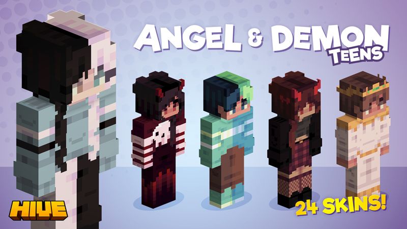 Angel Demon Teens on the Minecraft Marketplace by The Hive Angel Demon Teens on the Minecraft Marketplace by The Hive