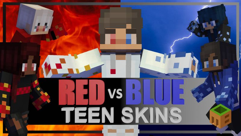 Red Vs Blue Teen Skins on the Minecraft Marketplace by MobBlocks