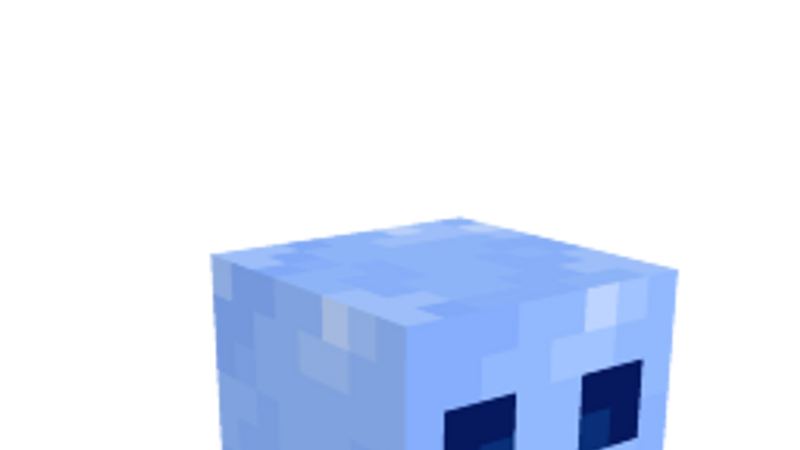 Ice Creeper Head on the Minecraft Marketplace by SNDBX