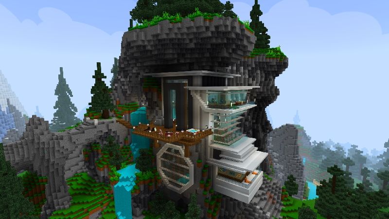 Modern House: Mountain! by VoxelBlocks