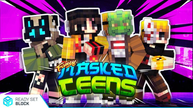 Fancy Masked Teens on the Minecraft Marketplace by Ready, Set, Block!