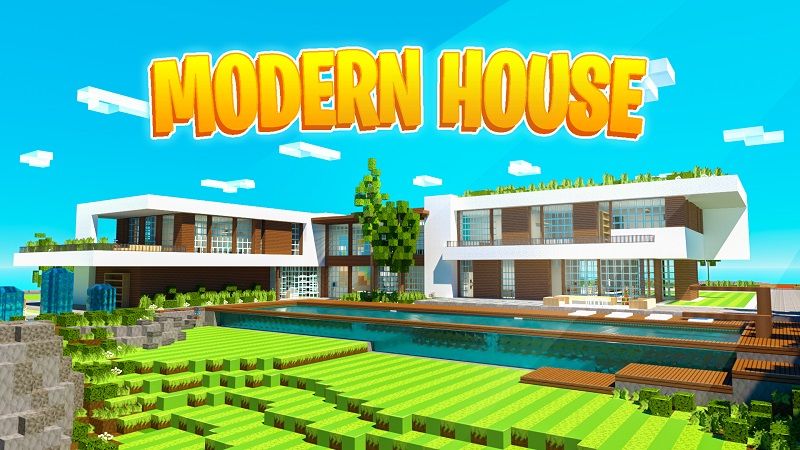 Modern House on the Minecraft Marketplace by BBB Studios Modern House on the Minecraft Marketplace by BBB Studios