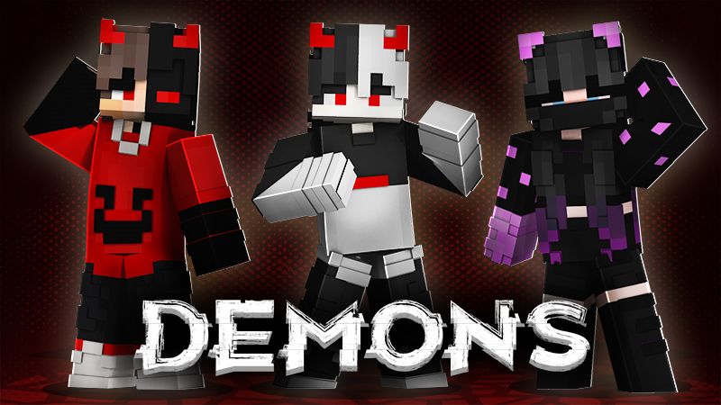 The Glitches Demon Skin Pack mod - Mods for Minecraft