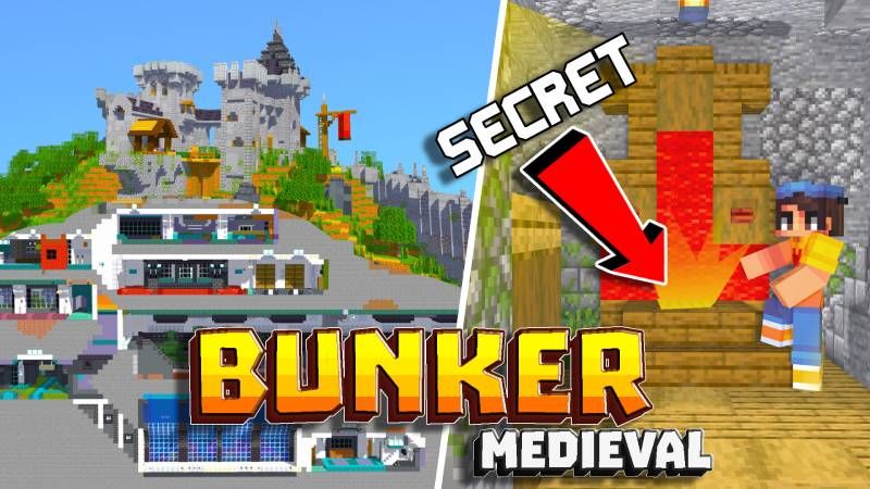 Secret Bunker Medieval on the Minecraft Marketplace by Pixel Smile Studios