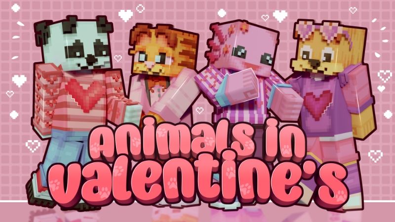 Animals in Valentines on the Minecraft Marketplace by Piki Studios