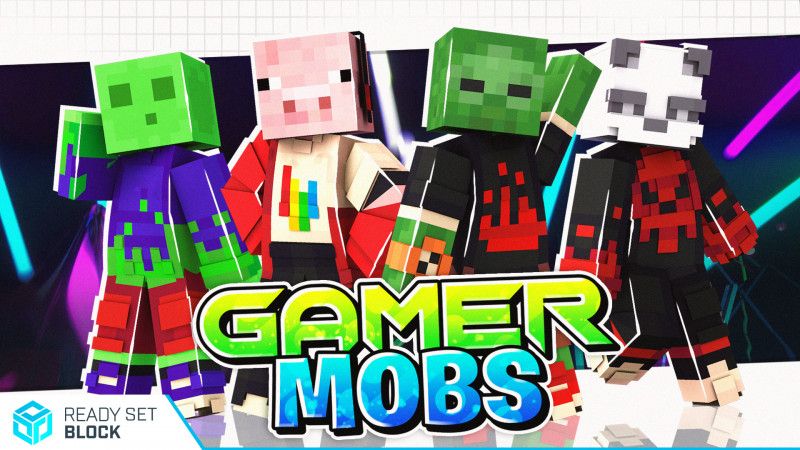 Gamer Mobs on the Minecraft Marketplace by Ready, Set, Block! Gamer Mobs on the Minecraft Marketplace by Ready, Set, Block!