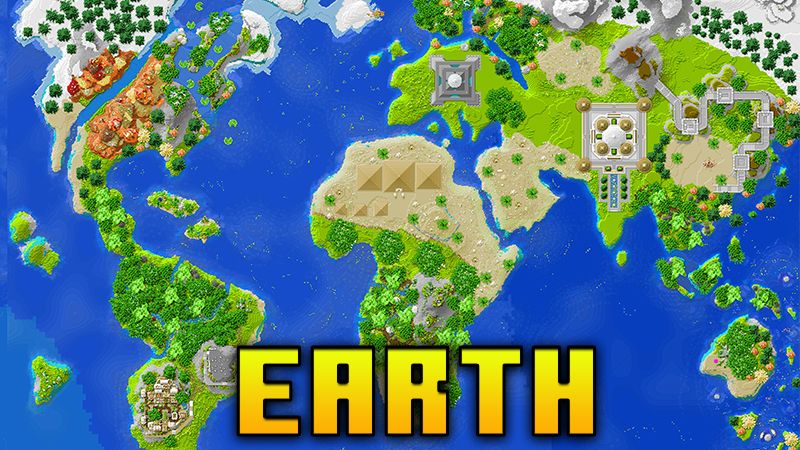 1:924 Scale Earth Map Minecraft Map  Earth map, Bird island, Map minecraft