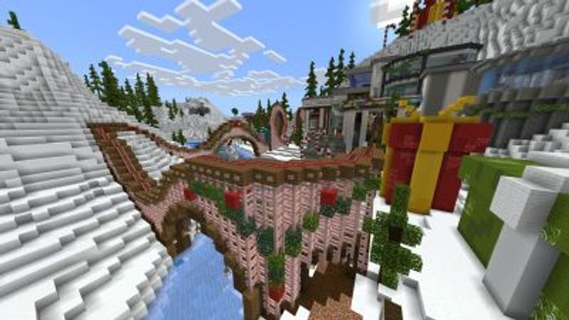 Christmas Winter Mansion on the Minecraft Marketplace by Fun Creators