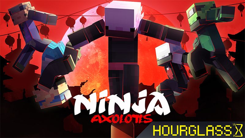 Ninja Axolotls on the Minecraft Marketplace by Hourglass Studios Ninja Axolotls on the Minecraft Marketplace by Hourglass Studios