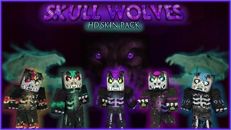 Skull Wolves HD Skin Pack