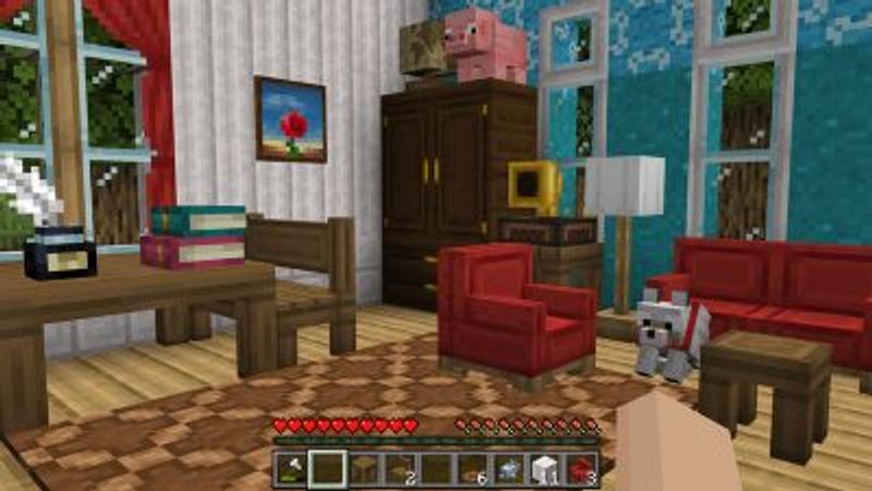 Block Furniture Add-On 1.0 on the Minecraft Marketplace by Solid Blocks