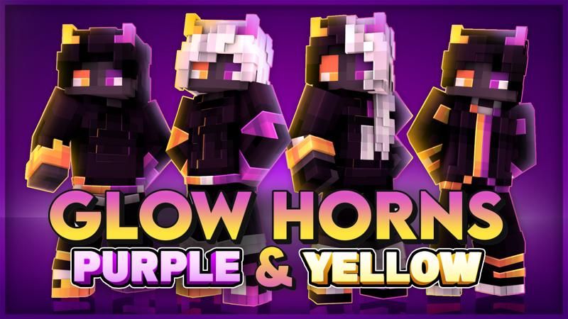 Glow Horns Purple & Yellow