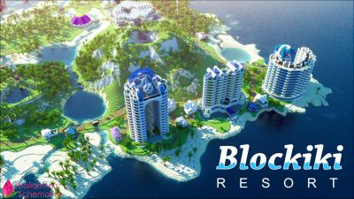 Blockiki Resort on the Minecraft Marketplace by Shaliquinn's Schematics
