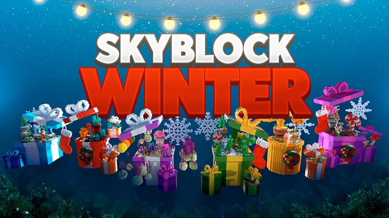 Skyblock Winter on the Minecraft Marketplace by Dalibu Studios Skyblock Winter on the Minecraft Marketplace by Dalibu Studios