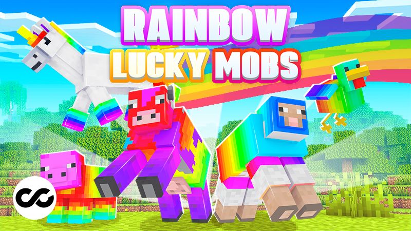 Rainbow Lucky Mobs on the Minecraft Marketplace by Chillcraft Rainbow Lucky Mobs on the Minecraft Marketplace by Chillcraft