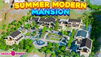 Summer Modern Mansion on the Minecraft Marketplace by Razzleberries